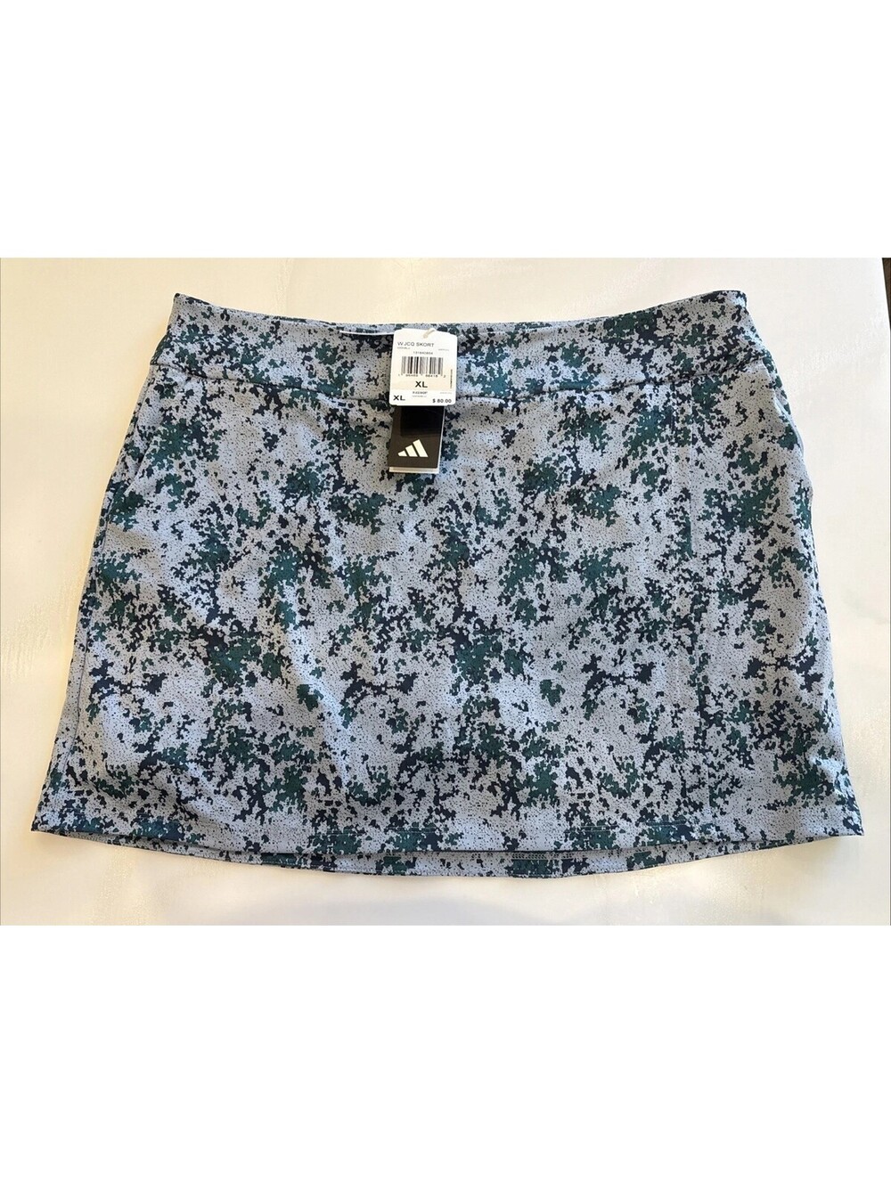 Adidas Essentials Jacquard Wonder Blue Skort Women Size XL NWT MSRP $80 HY7171
